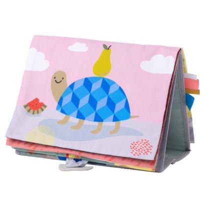 Taf Toys - Livro têxtil para crianças com espelho savana