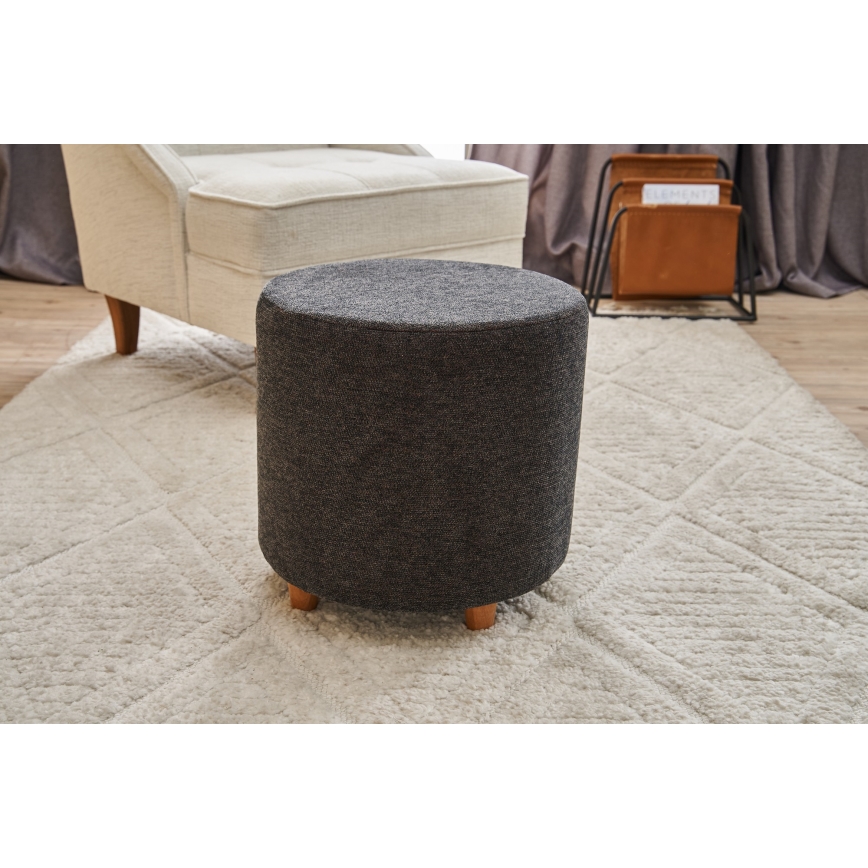 Tamborete KIMA diâmetro 40 cm antracite