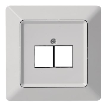 Tampa de ficha 2xRJ45