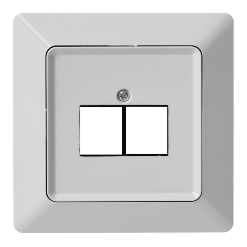 Tampa de ficha 2xRJ45