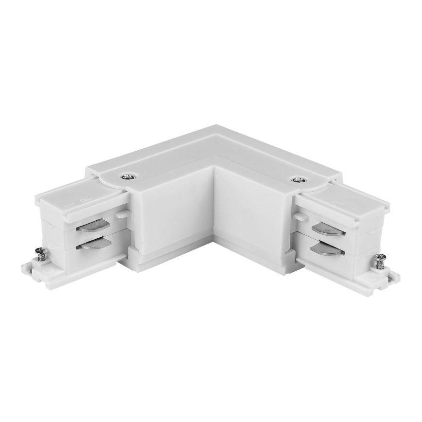 Tampa de proteção para sistema de carris trifásico TRACER angular branco