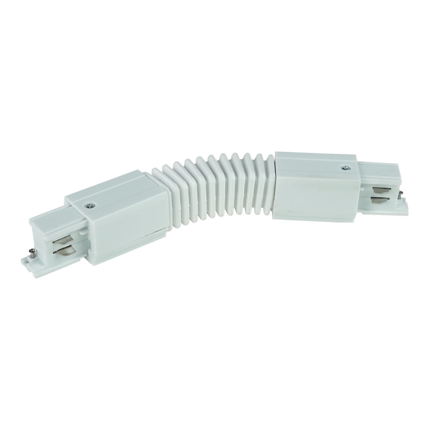 Tampa de proteção para sistema de carris trifásico TRACER flexível branco