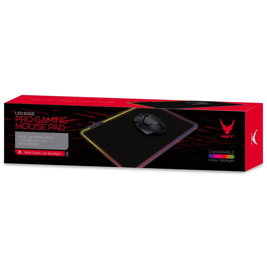 Tapete de rato gaming LED RGB VARR