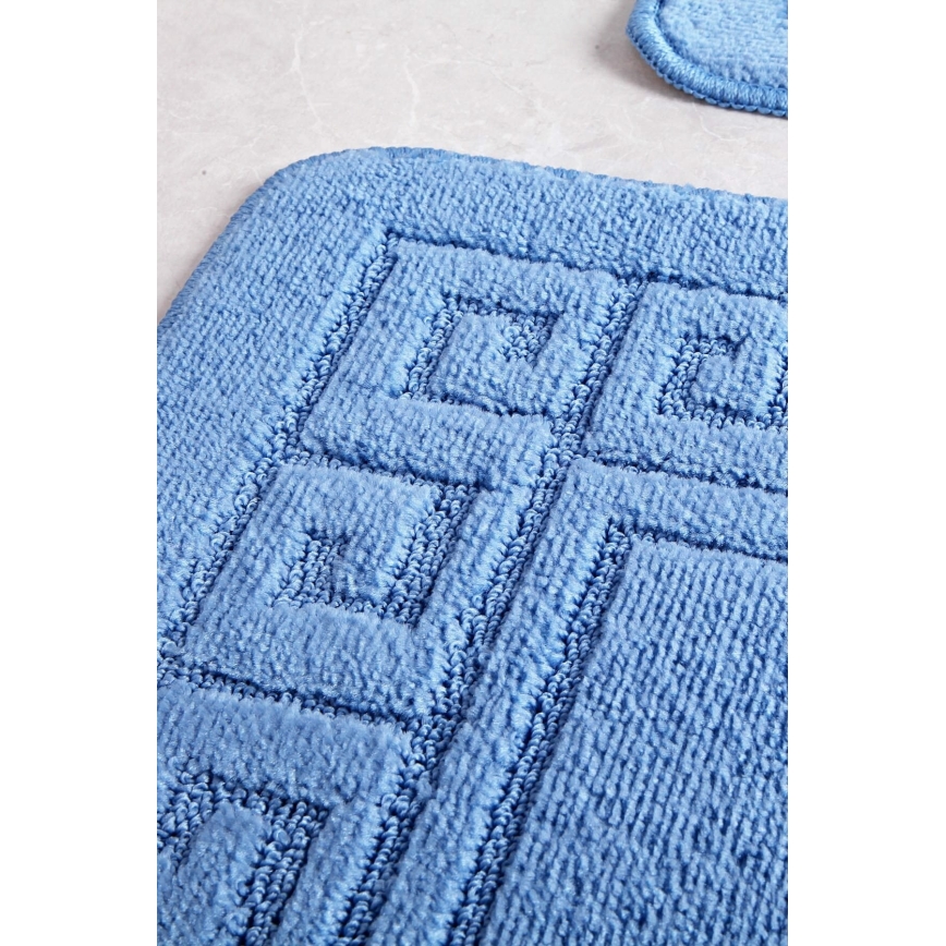 Tapete para casa de banho ETHNIC 50x70 cm azul