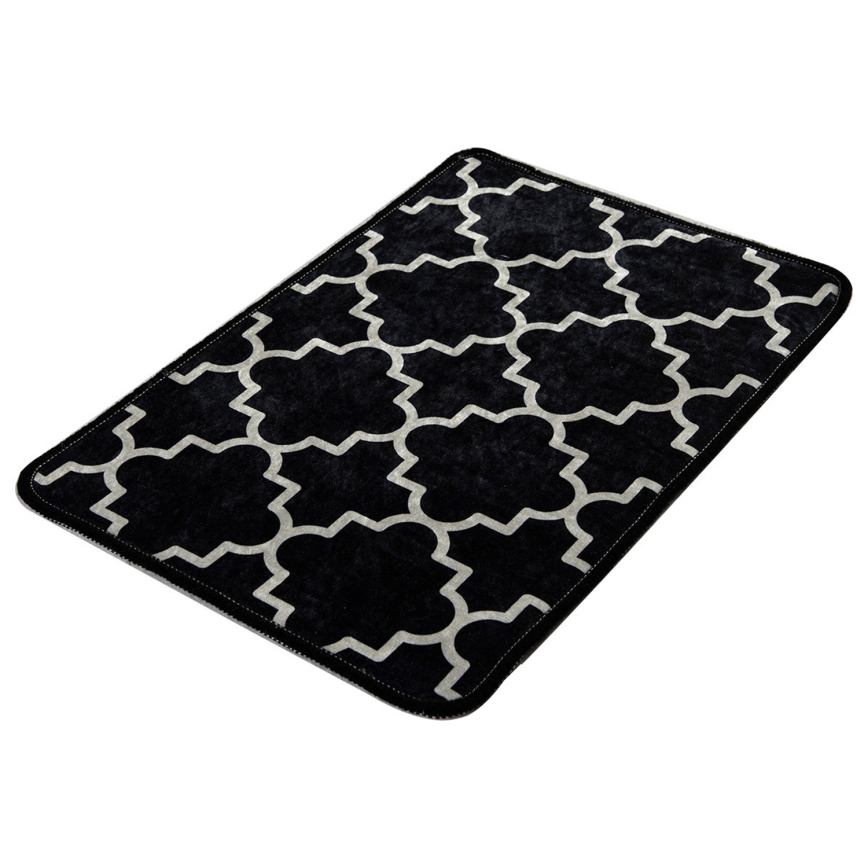 Tapete para casa de banho KUPA 40x60 cm preto