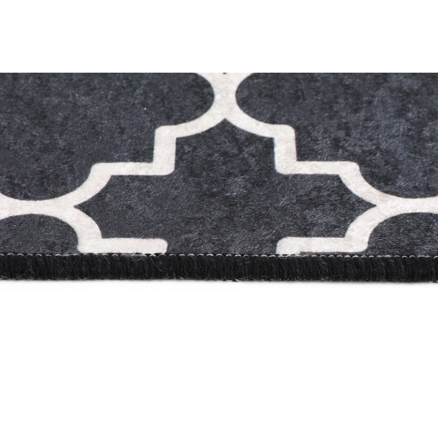 Tapete para casa de banho KUPA 40x60 cm preto