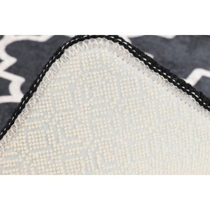 Tapete para casa de banho KUPA 40x60 cm preto