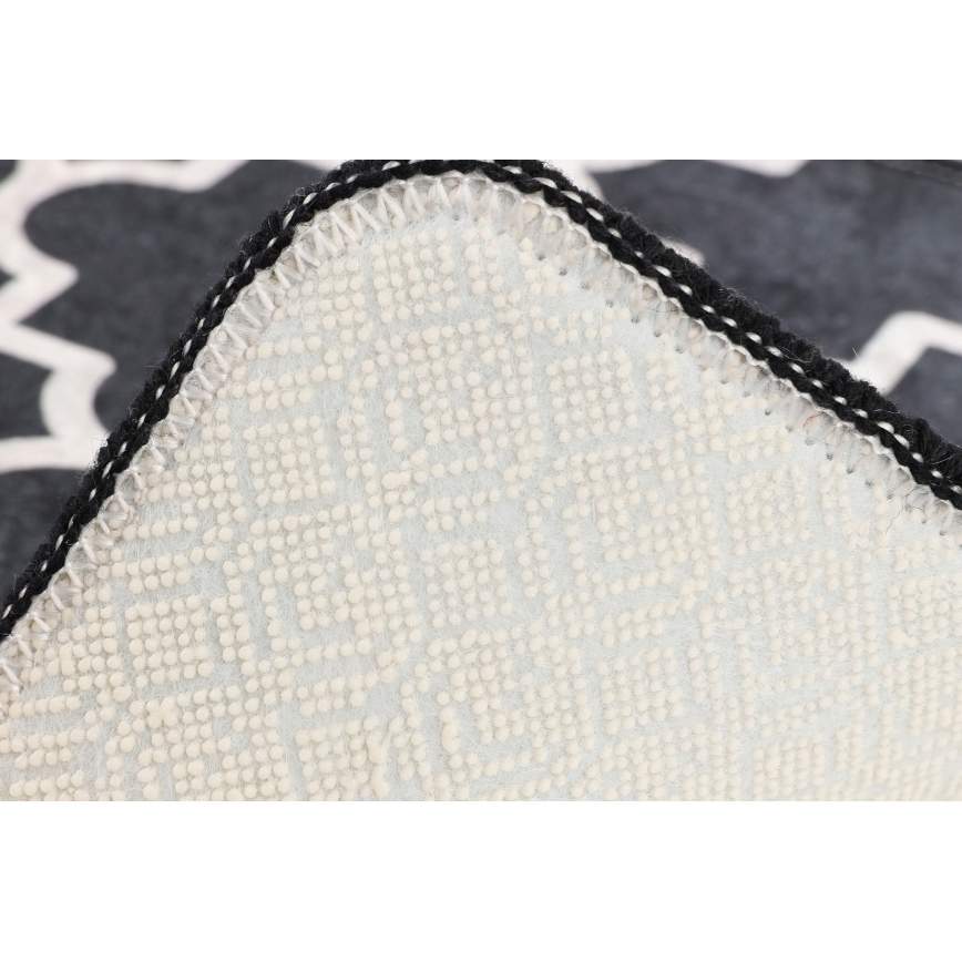Tapete para casa de banho KUPA 40x60 cm preto