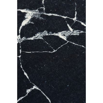 Tapete para casa de banho MARBLE 40x60 cm preto
