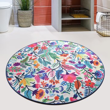 Tapete para casa de banho PICTURA diâmetro 100 cm colorido