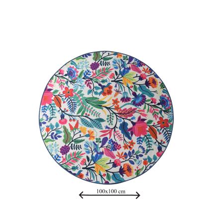 Tapete para casa de banho PICTURA diâmetro 100 cm colorido