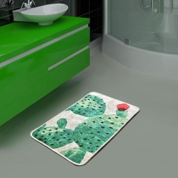 Tapete para casa de banho VERDE 40x60 cm verde