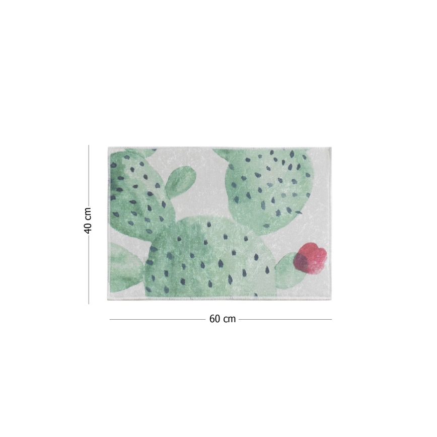 Tapete para casa de banho VERDE 40x60 cm verde