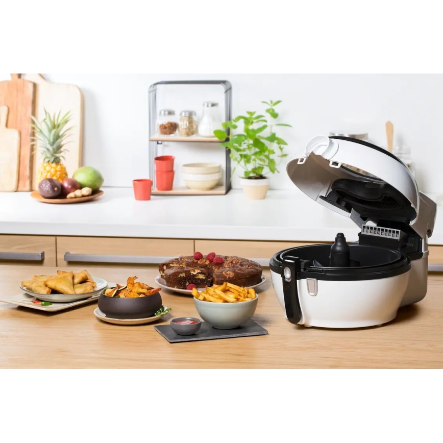 Tefal - Air fryer ACTIFRY GENIUS DUAL MOTION 1,2l 1350W/230V branco