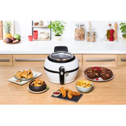 Tefal - Air fryer ACTIFRY GENIUS DUAL MOTION 1,2l 1350W/230V branco