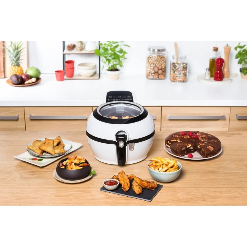 Tefal - Air fryer ACTIFRY GENIUS DUAL MOTION 1,2l 1350W/230V branco