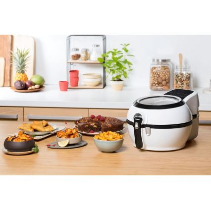 Tefal - Air fryer ACTIFRY GENIUS DUAL MOTION 1,2l 1350W/230V branco