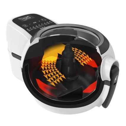 Tefal - Air fryer ACTIFRY GENIUS DUAL MOTION 1,2l 1350W/230V branco