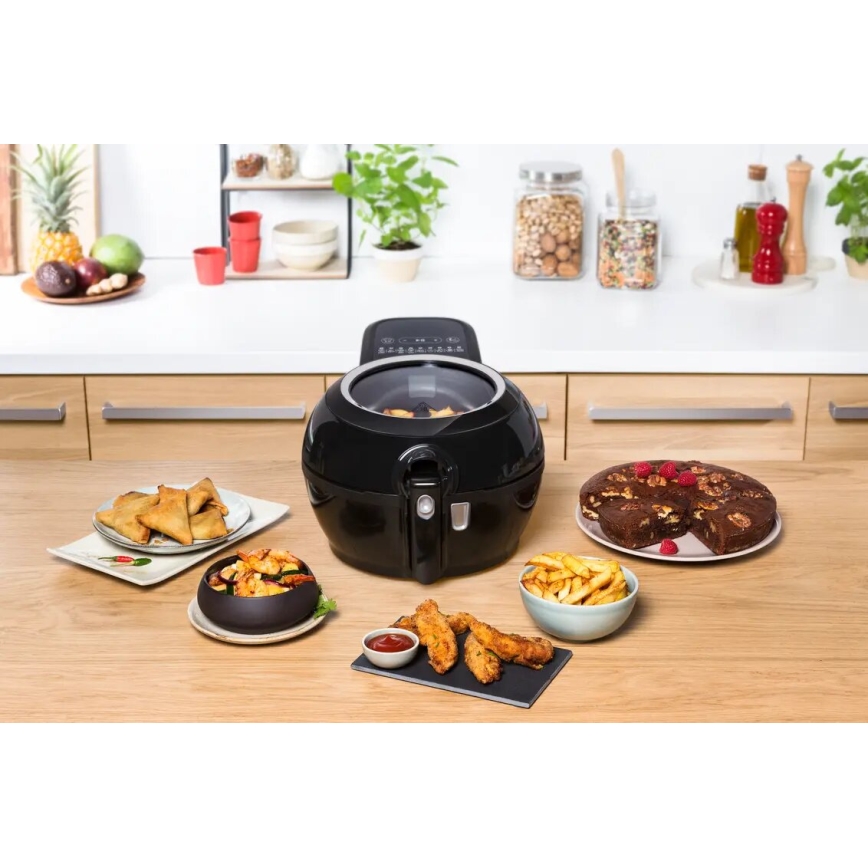 Tefal - Air fryer ACTIFRY GENIUS DUAL MOTION 1,2l 1350W/230V preto