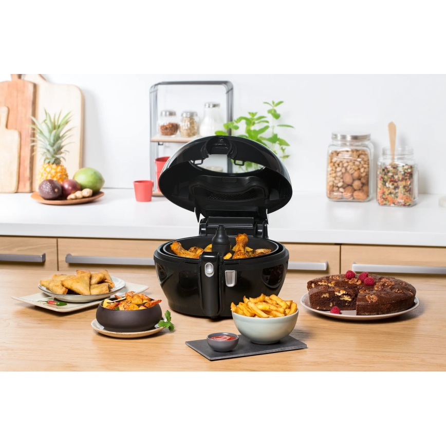 Tefal - Air fryer ACTIFRY GENIUS DUAL MOTION 1,2l 1350W/230V preto