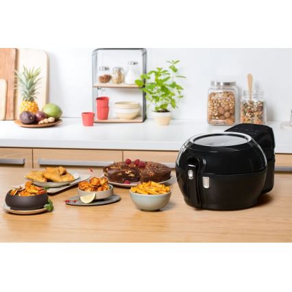 Tefal - Air fryer ACTIFRY GENIUS DUAL MOTION 1,2l 1350W/230V preto