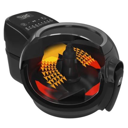Tefal - Air fryer ACTIFRY GENIUS DUAL MOTION 1,2l 1350W/230V preto