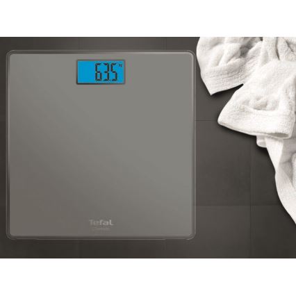 Tefal - Balança de casa de banho CLASSIC 2xAAA cinzento