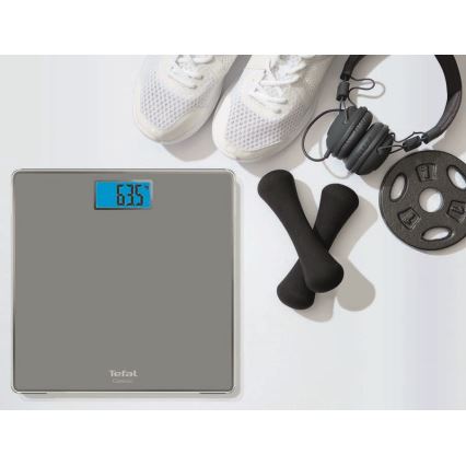 Tefal - Balança de casa de banho CLASSIC 2xAAA cinzento