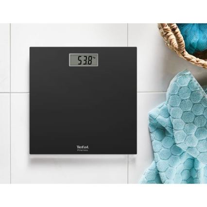 Tefal - Balança de casa de banho PREMISS 1xCR2032 preto
