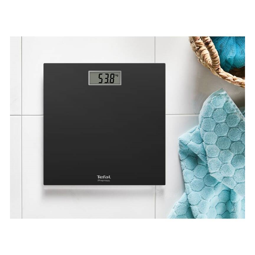 Tefal - Balança de casa de banho PREMISS 1xCR2032 preto