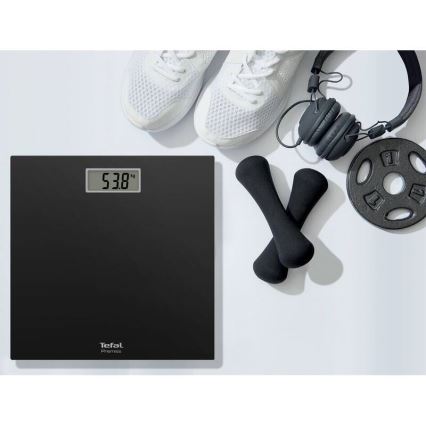 Tefal - Balança de casa de banho PREMISS 1xCR2032 preto