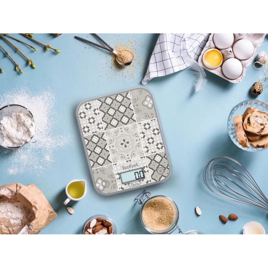 Tefal - Balança de cozinha OPTISS 2xAAA bege