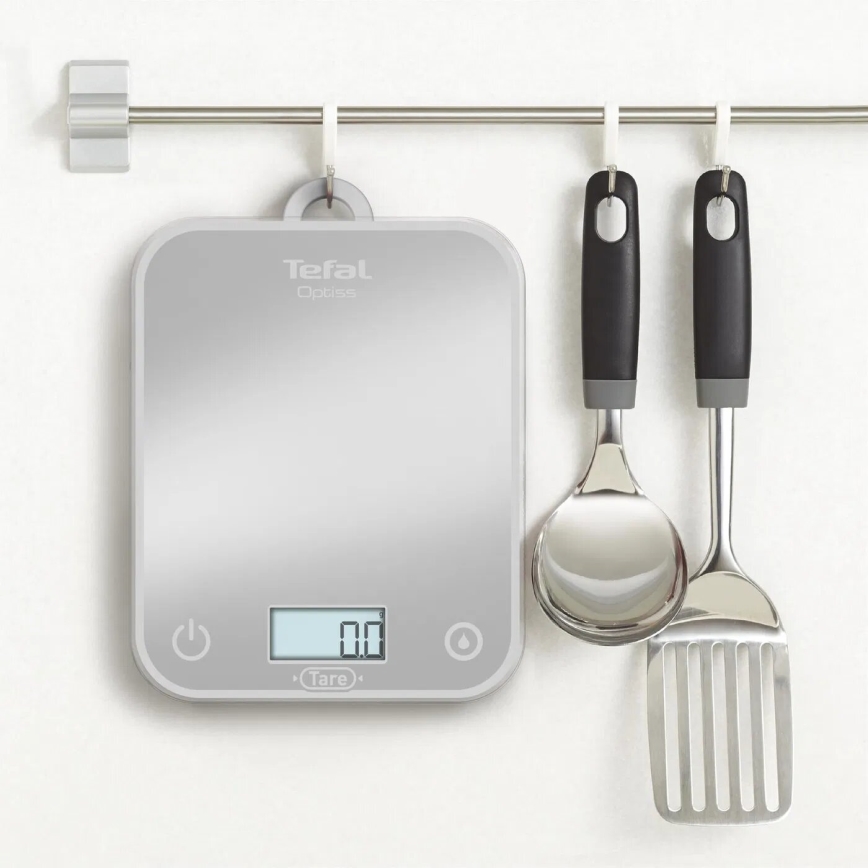 Tefal - Balança de cozinha OPTISS 2xAAA cinzento