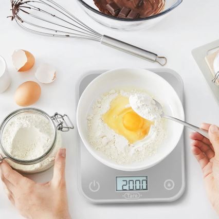 Tefal - Balança de cozinha OPTISS 2xAAA cinzento