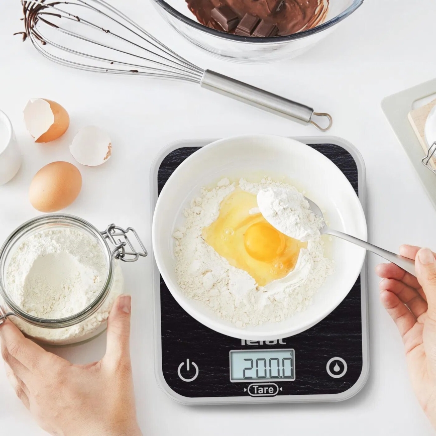 Tefal - Balança de cozinha OPTISS 2xAAA preto