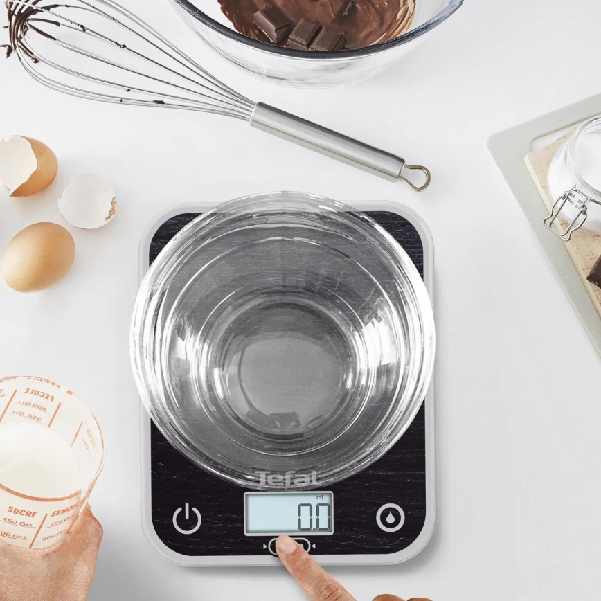 Tefal - Balança de cozinha OPTISS 2xAAA preto