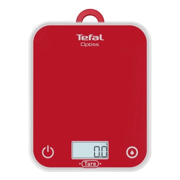 Tefal - Balança de cozinha OPTISS 2xAAA vermelho