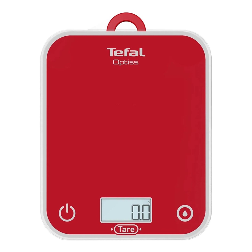 Tefal - Balança de cozinha OPTISS 2xAAA vermelho