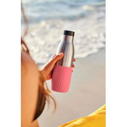 Tefal - Bottle 500 ml BLUDROP aço inoxidável/rosa