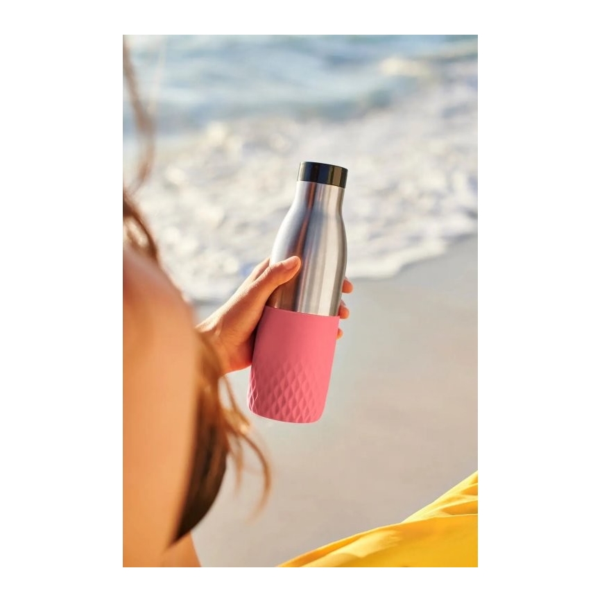 Tefal - Bottle 500 ml BLUDROP aço inoxidável/rosa