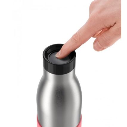 Tefal - Bottle 500 ml BLUDROP aço inoxidável/rosa