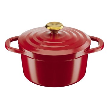 Tefal - Caçarola com tampa AIR 20 cm vermelha
