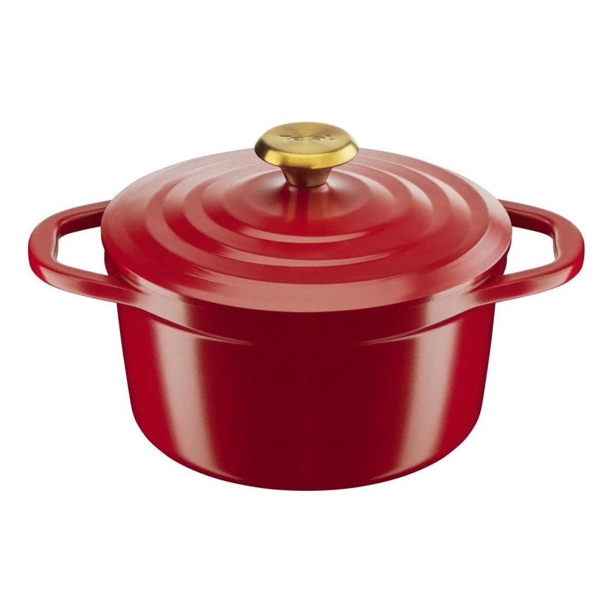 Tefal - Caçarola com tampa AIR 20 cm vermelha