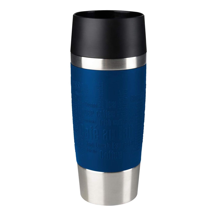 Tefal - Caneca de viagem 360 ml TRAVEL MUG aço inoxidável/azul escuro