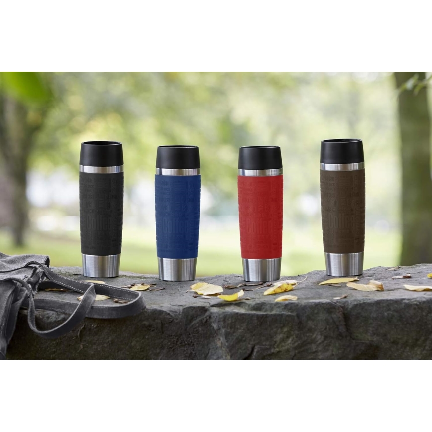 Tefal - Caneca de viagem 360 ml TRAVEL MUG aço inoxidável/azul escuro