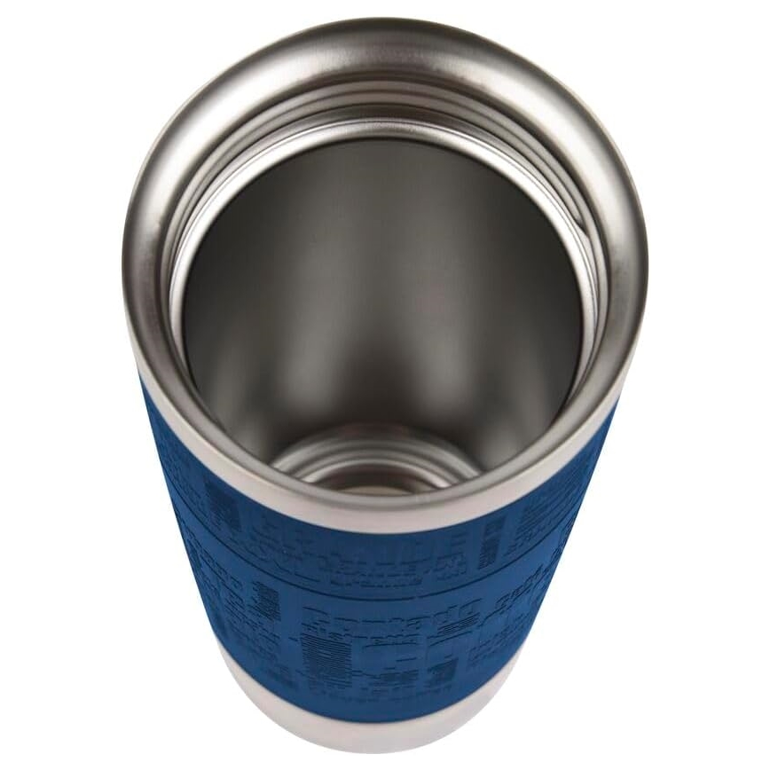 Tefal - Caneca de viagem 360 ml TRAVEL MUG aço inoxidável/azul escuro
