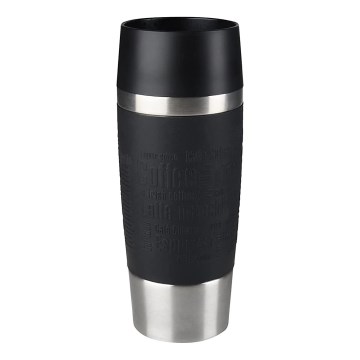 Tefal - Caneca de viagem 360 ml TRAVEL MUG aço inoxidável/preto
