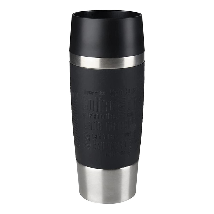 Tefal - Caneca de viagem 360 ml TRAVEL MUG aço inoxidável/preto