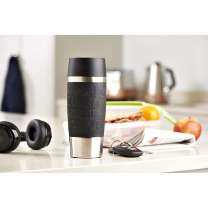 Tefal - Caneca de viagem 360 ml TRAVEL MUG aço inoxidável/preto