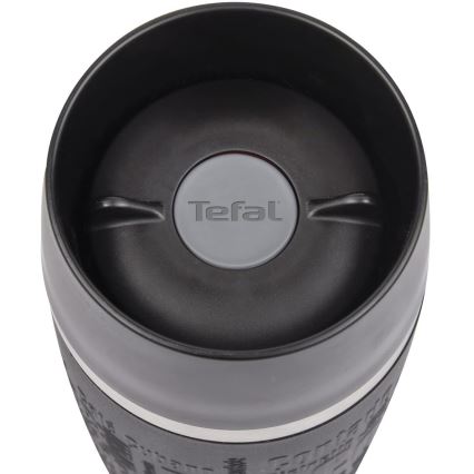 Tefal - Caneca de viagem 360 ml TRAVEL MUG aço inoxidável/preto
